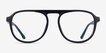 Brooklyn Black PlasticEyeglass Frames from EyeBuyDirect, Front View