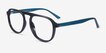 Brooklyn Black PlasticEyeglass Frames from EyeBuyDirect, Angle View