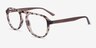 Brooklyn Ivory Tortoise PlasticEyeglass Frames from EyeBuyDirect, Angle View
