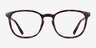 Chandler Tortoise PlasticEyeglass Frames from EyeBuyDirect, Front View