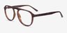 Brooklyn Tortoise PlasticEyeglass Frames from EyeBuyDirect, Angle View