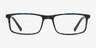 Bowen Blue Tortoise PlastiqueMontures de lunettes de vue d'EyeBuyDirect, Vue de Face