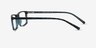 Bowen Blue Tortoise PlastiqueMontures de lunettes de vue d'EyeBuyDirect, Vue de Côté