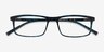 Bowen Blue Tortoise PlastiqueMontures de lunettes de vue d'EyeBuyDirect, Vue Rapprochée