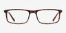 Bowen Tortoise PlasticEyeglass Frames from EyeBuyDirect, Front View