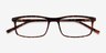 Bowen Tortoise PlasticEyeglass Frames from EyeBuyDirect, Closed View