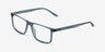 Corin Bleu PlastiqueMontures de lunettes de vue d'EyeBuyDirect, Vue d'Angle