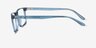 Corin Bleu PlastiqueMontures de lunettes de vue d'EyeBuyDirect, Vue de Côté