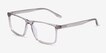 Corin Gray PlasticEyeglass Frames from EyeBuyDirect, Angle View
