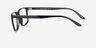 Corin Noir PlastiqueMontures de lunettes de vue d'EyeBuyDirect, Vue de Côté