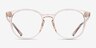 Crew Clear Brown PlasticEyeglass Frames from EyeBuyDirect, Front View