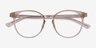 Crew Clear Brown PlasticEyeglass Frames from EyeBuyDirect, Closed View