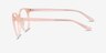Crew Pink PlasticEyeglass Frames from EyeBuyDirect, Side View