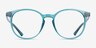 Crew Bleu PlastiqueMontures de lunettes de vue d'EyeBuyDirect, Vue de Face