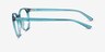 Crew Bleu PlastiqueMontures de lunettes de vue d'EyeBuyDirect, Vue de Côté