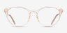 Dana Clear Brown PlasticEyeglass Frames from EyeBuyDirect, Front View