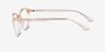 Dana Clear Brown PlasticEyeglass Frames from EyeBuyDirect, Side View