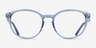 Dana Bleu PlastiqueMontures de lunettes de vue d'EyeBuyDirect, Vue de Face