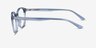 Dana Bleu PlastiqueMontures de lunettes de vue d'EyeBuyDirect, Vue de Côté
