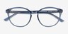 Dana Bleu PlastiqueMontures de lunettes de vue d'EyeBuyDirect, Vue Rapprochée