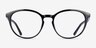 Dana Noir PlastiqueMontures de lunettes de vue d'EyeBuyDirect, Vue de Face