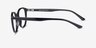 Dana Noir PlastiqueMontures de lunettes de vue d'EyeBuyDirect, Vue de Côté