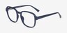 Danni Bleu PlastiqueMontures de lunettes de vue d'EyeBuyDirect, Vue d'Angle