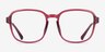 Danni Purple Red PlastiqueMontures de lunettes de vue d'EyeBuyDirect, Vue de Face