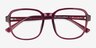 Danni Purple Red PlastiqueMontures de lunettes de vue d'EyeBuyDirect, Vue Rapprochée