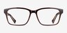 Darren Brun PlastiqueMontures de lunettes de vue d'EyeBuyDirect, Vue de Face
