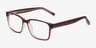 Darren Brun PlastiqueMontures de lunettes de vue d'EyeBuyDirect, Vue d'Angle