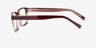 Darren Brun PlastiqueMontures de lunettes de vue d'EyeBuyDirect, Vue de Côté