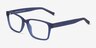 Darren Bleu PlastiqueMontures de lunettes de vue d'EyeBuyDirect, Vue d'Angle