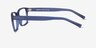 Darren Bleu PlastiqueMontures de lunettes de vue d'EyeBuyDirect, Vue de Côté