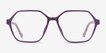 Drew Purple PlasticEyeglass Frames from EyeBuyDirect, Front View