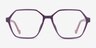 Drew Violet PlastiqueMontures de lunettes de vue d'EyeBuyDirect, Vue de Face