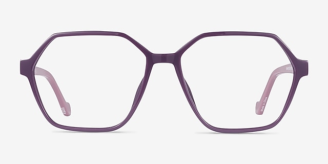 Drew Purple PlasticEyeglass Frames from EyeBuyDirect, Front View
