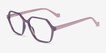 Drew Purple PlasticEyeglass Frames from EyeBuyDirect, Angle View