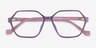 Drew Violet PlastiqueMontures de lunettes de vue d'EyeBuyDirect, Vue Rapprochée