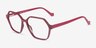Drew Burgundy PlasticEyeglass Frames from EyeBuyDirect, Angle View
