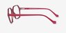 Drew Burgundy PlasticEyeglass Frames from EyeBuyDirect, Side View