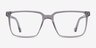 Duke Gray PlasticEyeglass Frames from EyeBuyDirect, Front View