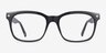 Eddie Black PlasticEyeglass Frames from EyeBuyDirect, Front View