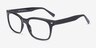 Eddie Black PlasticEyeglass Frames from EyeBuyDirect, Angle View