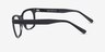 Eddie Black PlasticEyeglass Frames from EyeBuyDirect, Side View