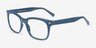 Eddie Bleu PlastiqueMontures de lunettes de vue d'EyeBuyDirect, Vue d'Angle