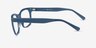 Eddie Bleu PlastiqueMontures de lunettes de vue d'EyeBuyDirect, Vue de Côté
