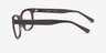 Eddie Brun PlastiqueMontures de lunettes de vue d'EyeBuyDirect, Vue de Côté