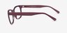 Eddie Burgundy PlasticEyeglass Frames from EyeBuyDirect, Side View