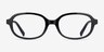 Elliot Black Alternative MaterialsEyeglass Frames from EyeBuyDirect, Front View